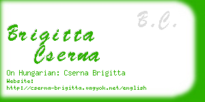 brigitta cserna business card